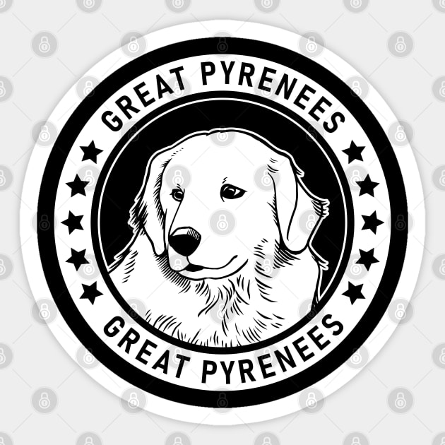 Great Pyrenees Fan Gift Sticker by millersye